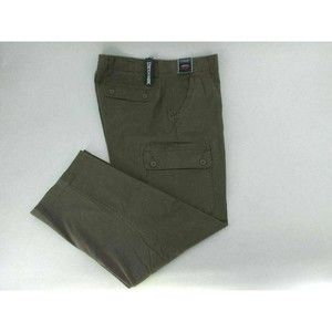 ROUNDTREE &YORKE CLASSIC FIT CARGO PANTS MENS SIZE 40X30 GREY COLOR ZIP FLY NWT